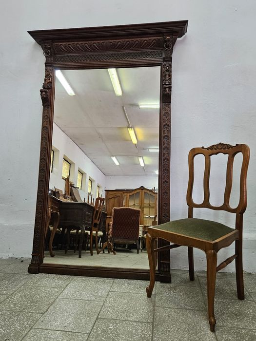 Duże lustro neorenesansowe Francja /