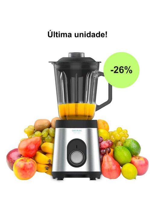 Liquidificadora Power Titanium 1000 Inox 1,5Lt, Classe A+