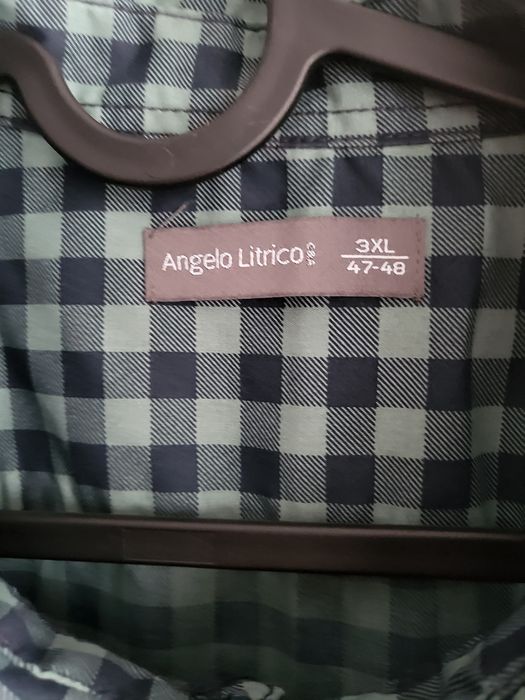Męska koszula w kratę rozm. XXXL