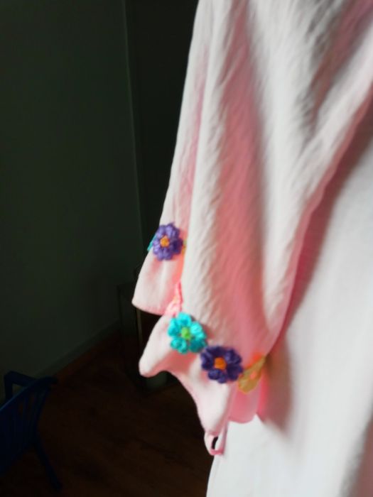 Sukienka luzna roz pastel 42 44 damska lato