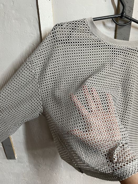 Кофта серая сетка