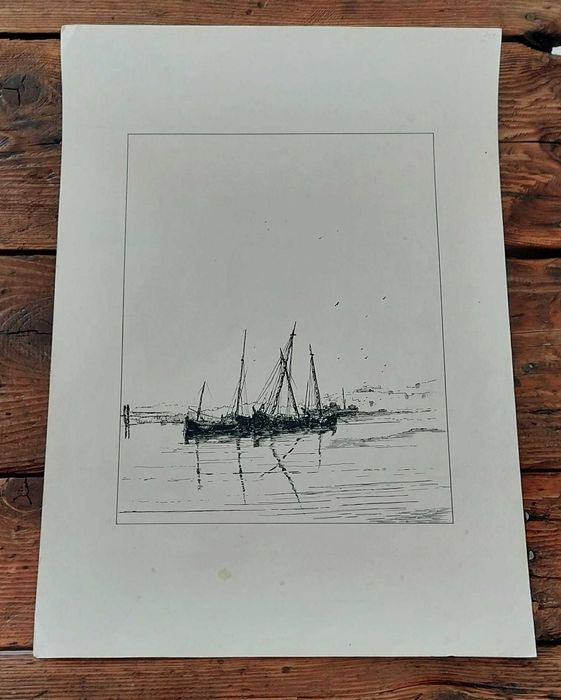 Gravura / Trabalho Serigráfico Vintage, Anos 70/80 (49,8 x 35)