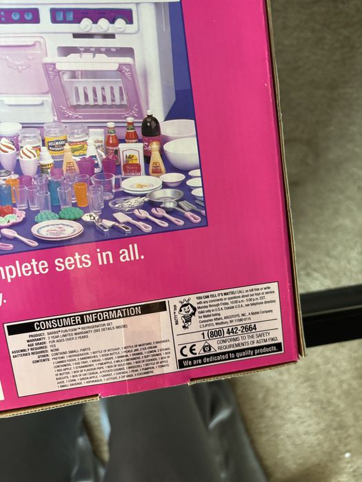 1997 Zestaw Mattel Barbie Fun Fixin Refrigerator