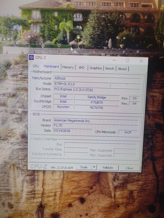 B75M-GL R2.0 + i5 2400s + chłodzenie