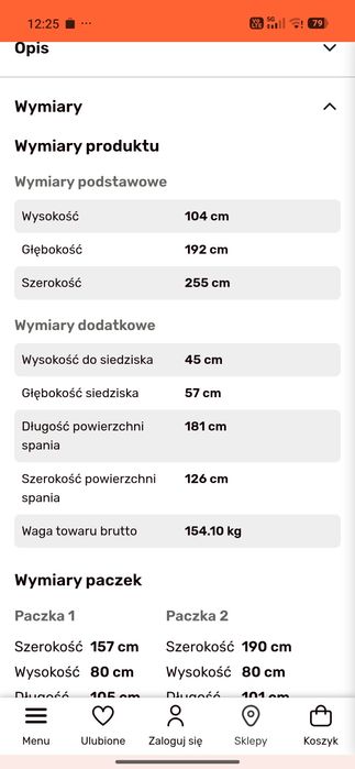 Narożnik lewostronny