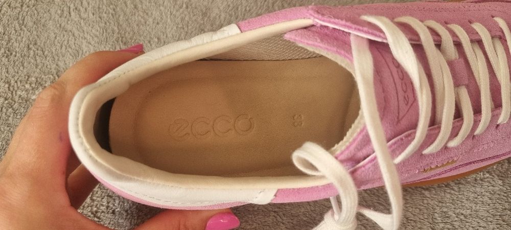Sneakersy damskie skórzane Ecco Soft