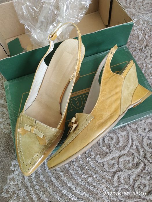 Skórzane eleganckie i oryginalne buty 2 razy założone