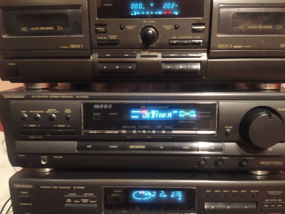 Sprzedam wieże technics sa-ex320, sl-pd888, rs-tr373.