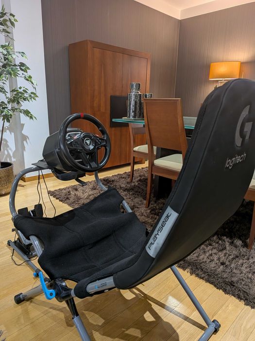 Thrustmaster t128 + cadeira playset loguitech challenge x G edition