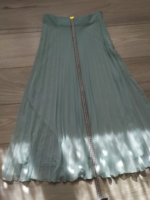 Спідниця літня плісе zara блакитна максі s