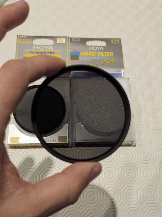 Pack 2 Filtros Hoya 72mm: Polarizador (CIR-PL) + ND8 (HMC)