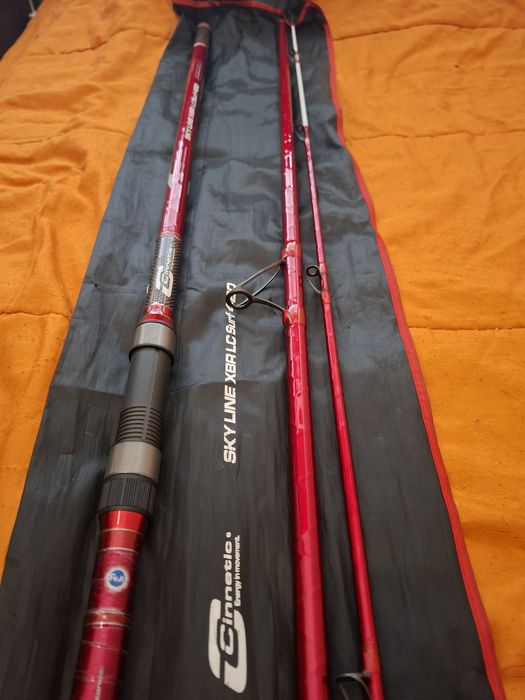 Oportunidade/Garantia/ Conjunto-Shimano 3500 xse competition/ Cana Cinnetic Sky Line xbr red  4.20m  225g