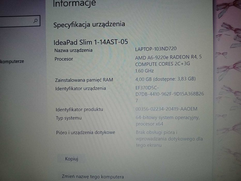 Lenovo ideapad slim 1-14ast-05