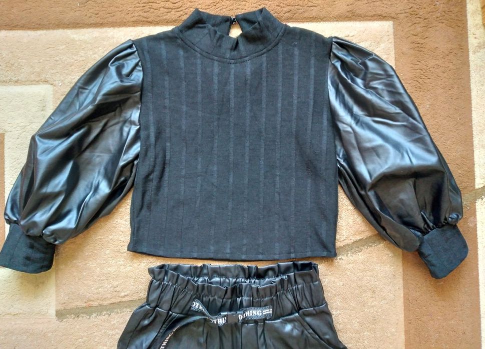 Костюм форма шорти кофта реглан кофточка в школу школьная на дівчинку