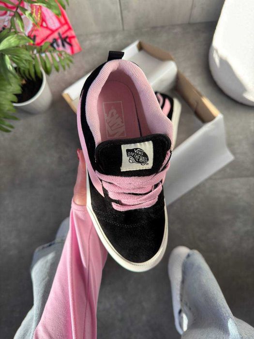 !SALE! Vans KNU Skool Black/Pink 36 37 38 39 40 41 ванс розові