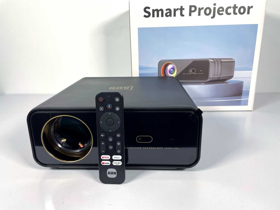 AUN U001 Pro Проектор 2050 ANSI Люмен! 1080P Full HD, Google TV (Android 14), YouTube, Netflix