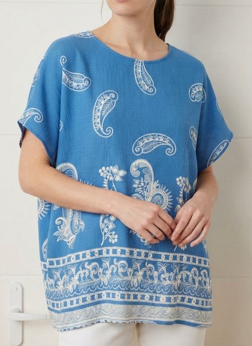 Oversize bluzka na upały plus size 48 50 52