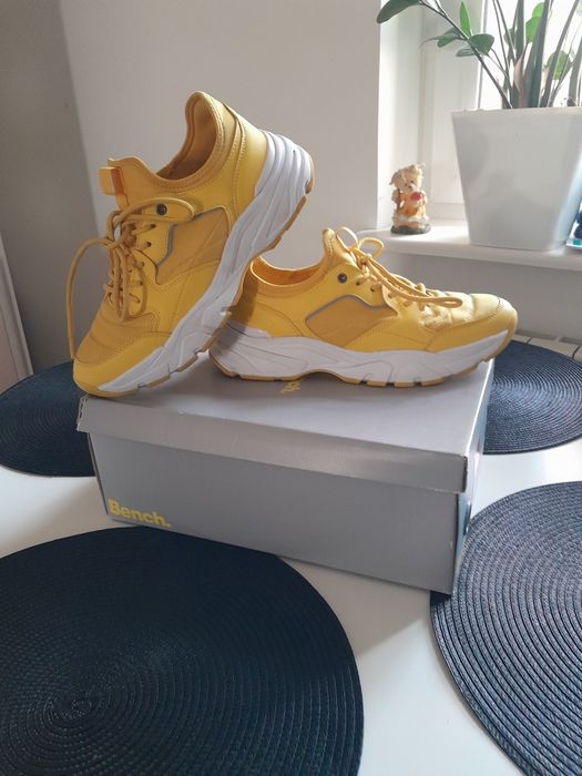 żółte adidasy bench unisex dl wkładki 27cm