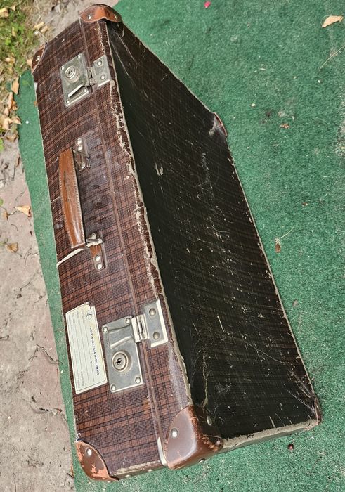Stara walizka tekturowa vintage