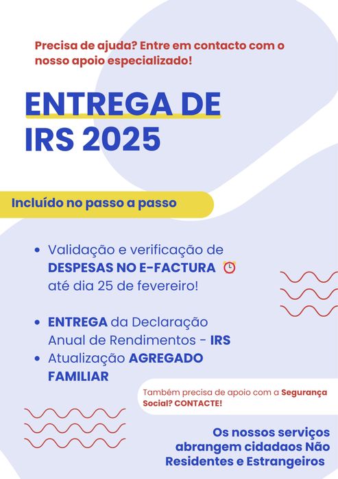 Validacao e fatura /Entrega de IRS / Recibos Verdes / Seguranca Social