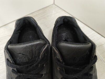 Кожаные кроссовки 100% кожа черные кроссовки унисекс оригинал от PUMA