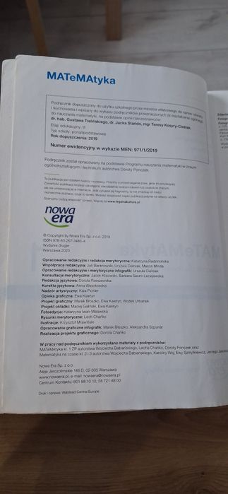 Matematyka 1 liceum