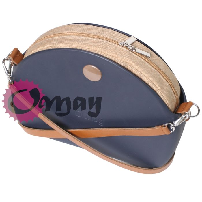 organizer OBAG MOON LIGHT beżowy len biszkopt 2 kieszenie wkład OMAY