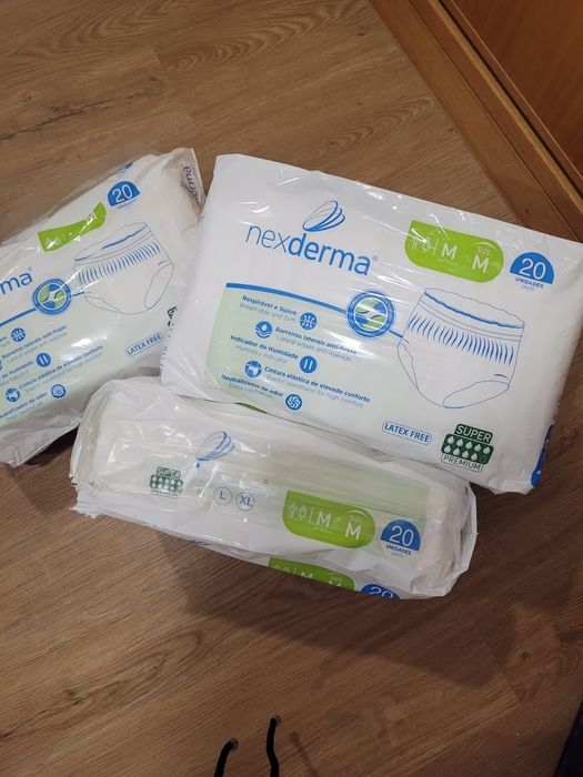 Fraldas-Cueca Incontinência Tam: M 20uni.