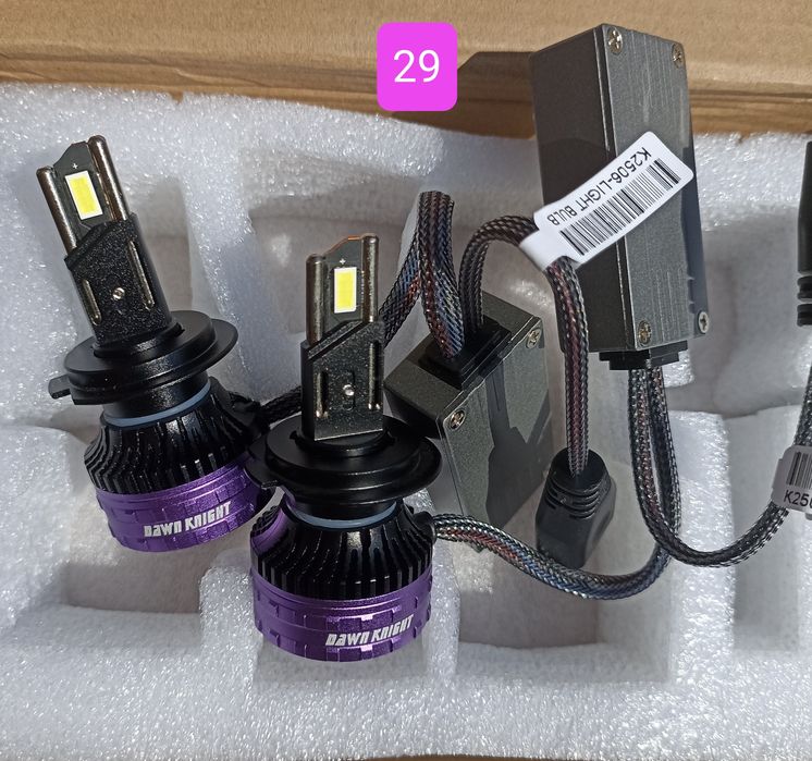 LED лампы H7 головного света - мощные диодные лампы, диод CSP