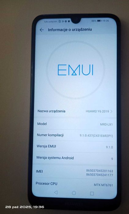 Huawei Y6 2019 Smartfon