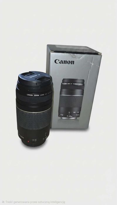 Canon EOS 1300D + 50mm STM + 75-300mm + statyw + torba + akcesoria