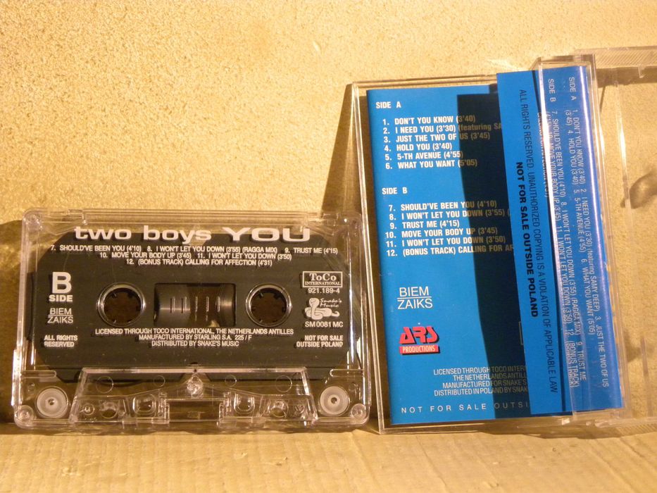kaseta magnetofonowa Two Boys – You snake's music