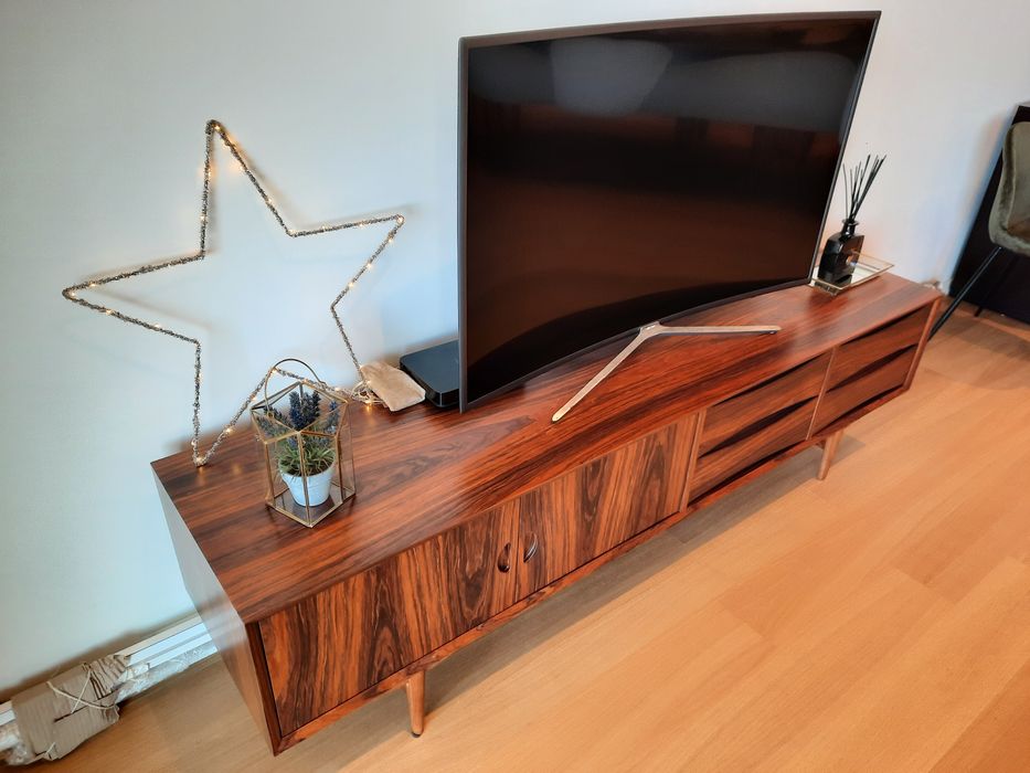 Movel Tv Nórdico Pau Ferro Mate