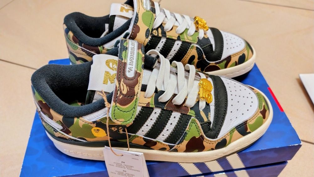 NOWE Adidas Low Bape r.36 2/3