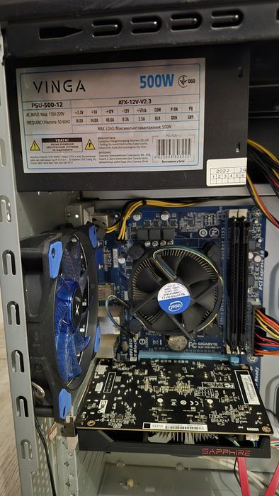 Lga 1155 / e3 1230v2 / 8gb озу / rx 550 4gb
