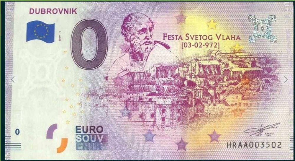 0 Euro Dubrownik Chorwacja 2019-1