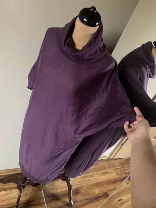 Xxxl 44 46 +size sweterkowa benotti zima sukienka oversize golf komin