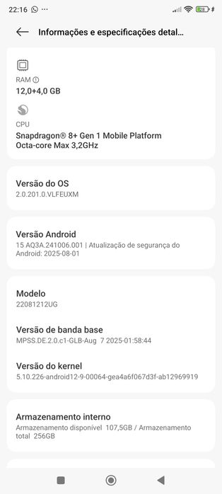Xiaomi 12T pro 12gb ram+256gb rom RESERVADO