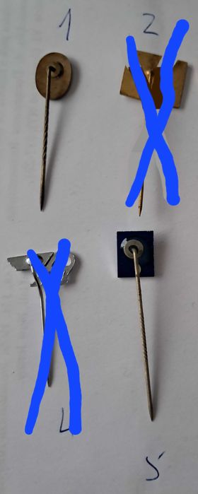 Alfinetes de lapela Tabaqueira e Lisnave