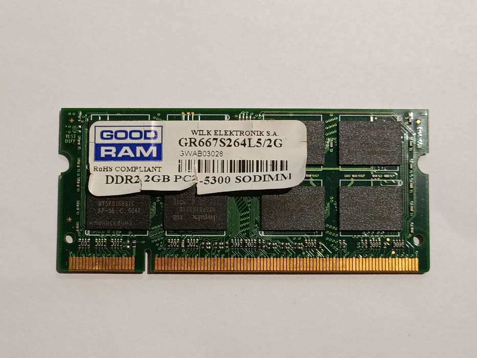 2GB DDR2  PC2-5300s 667MHZ. Для ноутбука.