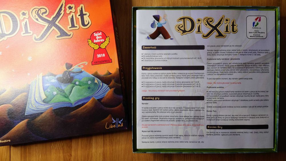 DIXIT - kultowa gra rodzinna, edycja z 2010 r. stan igła