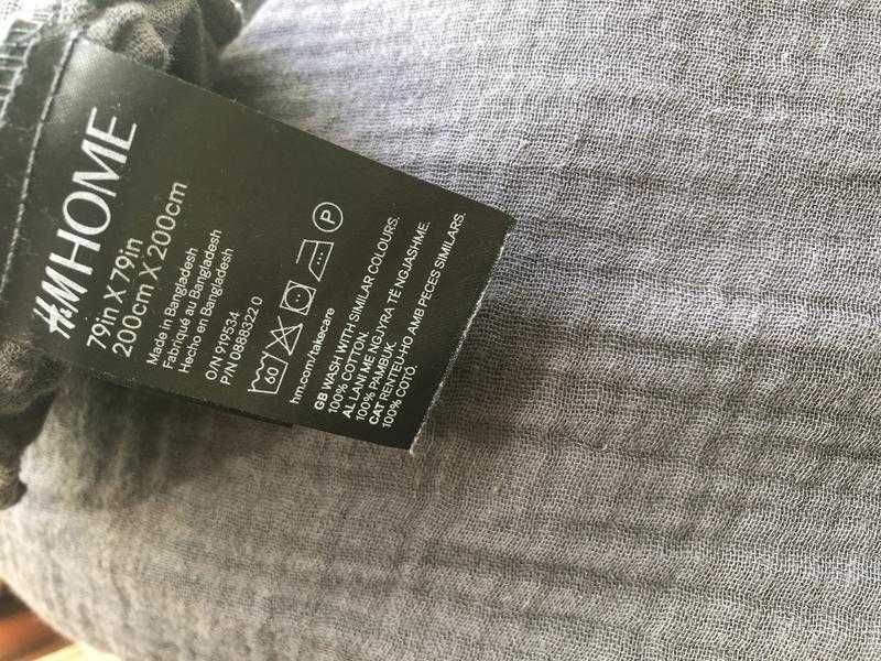 Муслінова постільна білизна. 200*200 H&M
