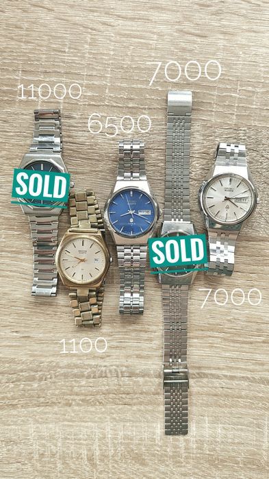 Вінтажні японські годинники 60-80x - Seiko, Orient, Citizen, Ricoh