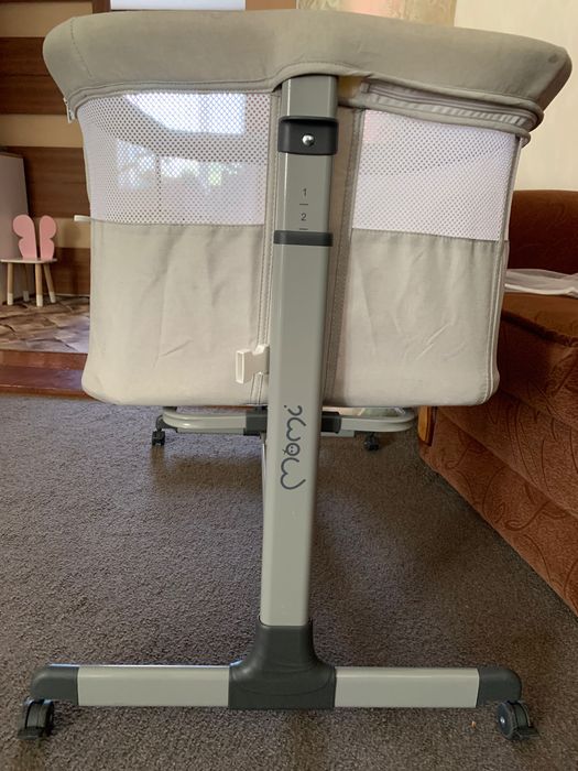 Продам приставне ліжко MoMi Revo Light grey.