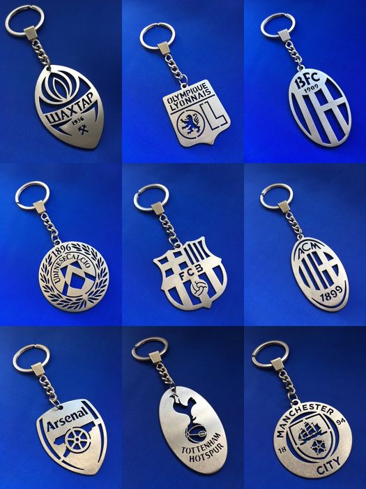 Брелки футбольні  із нержавіючої сталі