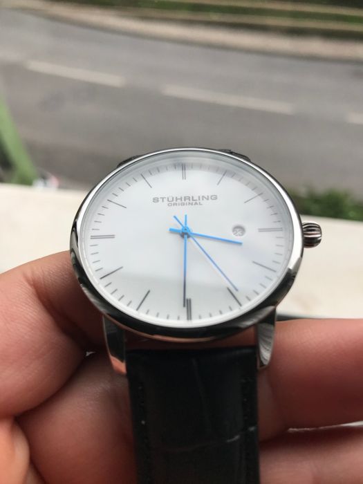 Relógio Clássico Stuhrling, estilo Bahaus Alemão