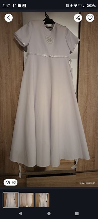 Sukienka komunijna na 158