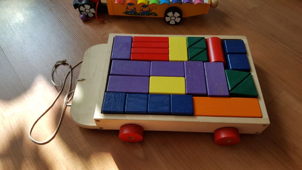 Klocki drewniane wózek Ikea
