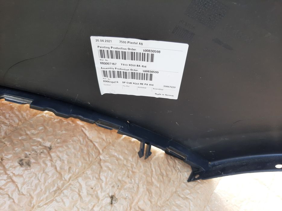 Volvo xc60 zderzak tył