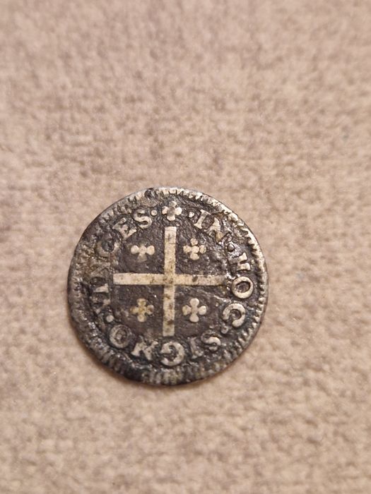 Moeda de Prata 1/2 Tostão D. Pedro II